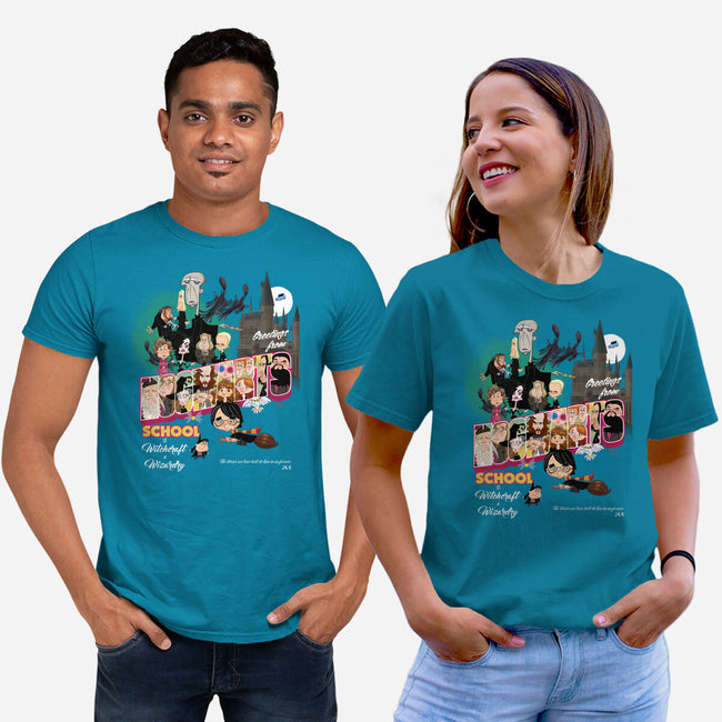 Greetings From Hogwarts School-Unisex-Basic-Tee-Fritsch