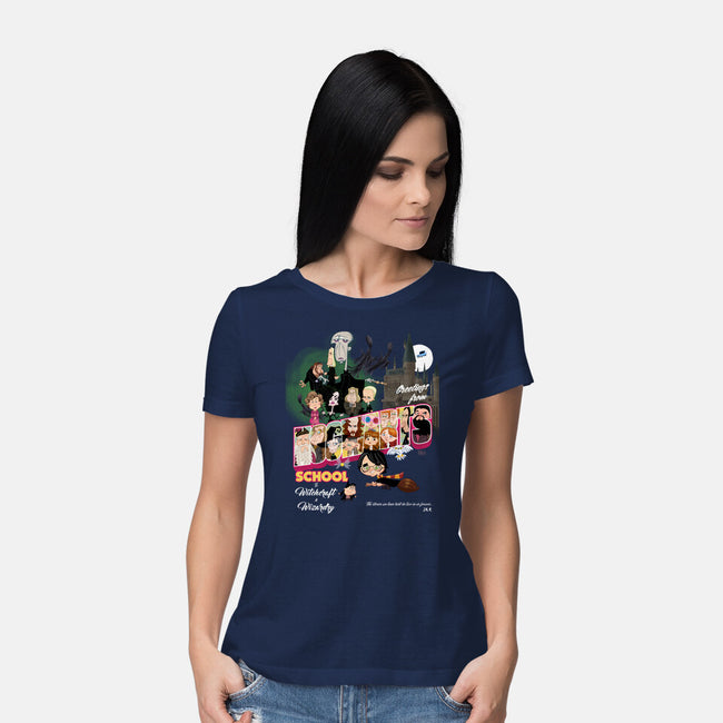 Greetings From Hogwarts School-Womens-Basic-Tee-Fritsch