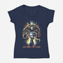 Pixel Balrog-Womens-V-Neck-Tee-zascanauta