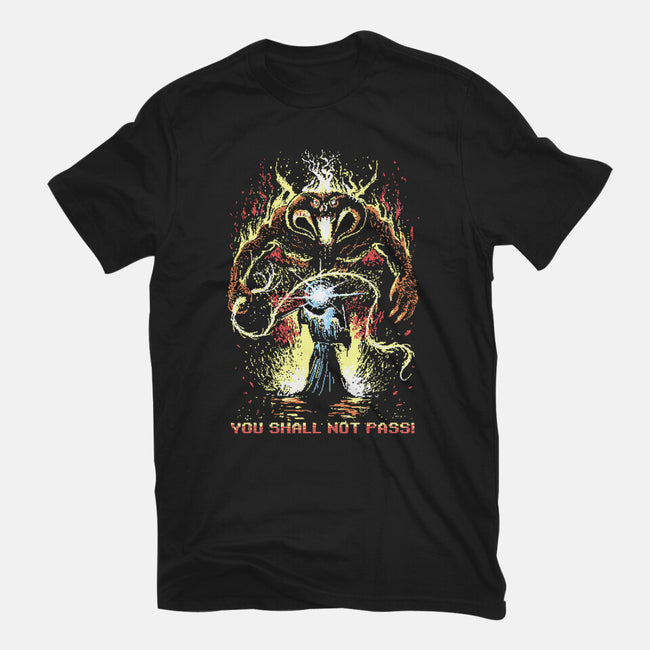 Pixel Balrog-Womens-Fitted-Tee-zascanauta