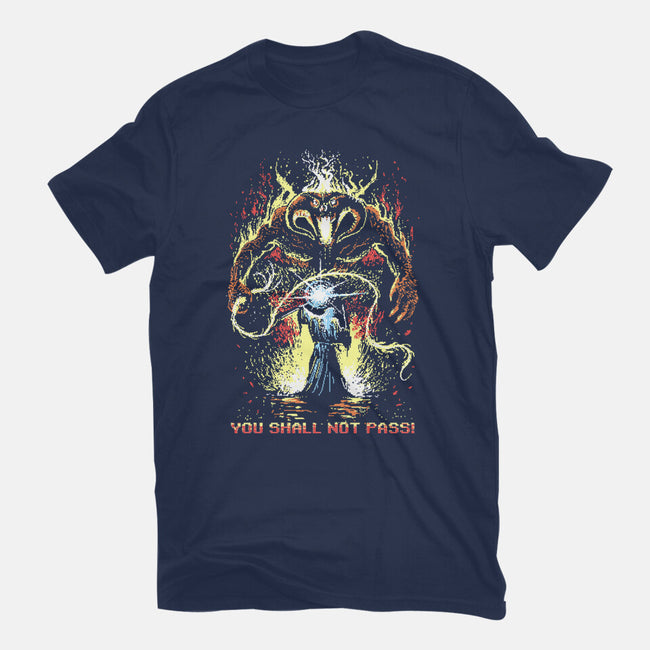 Pixel Balrog-Womens-Fitted-Tee-zascanauta