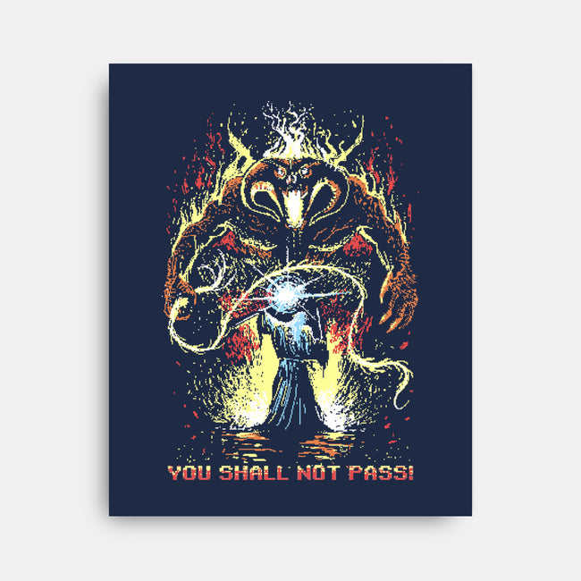 Pixel Balrog-None-Stretched-Canvas-zascanauta