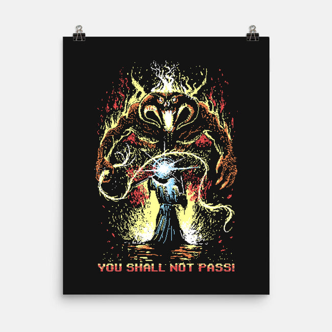 Pixel Balrog-None-Matte-Poster-zascanauta
