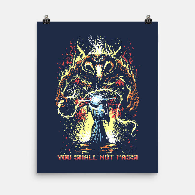Pixel Balrog-None-Matte-Poster-zascanauta