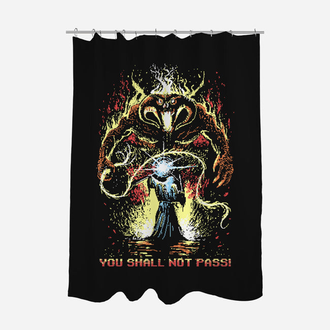 Pixel Balrog-None-Polyester-Shower Curtain-zascanauta