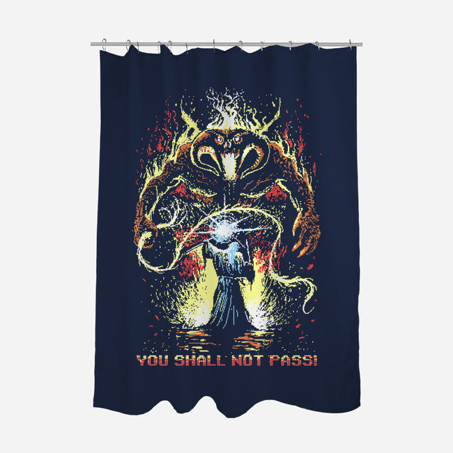Pixel Balrog-None-Polyester-Shower Curtain-zascanauta
