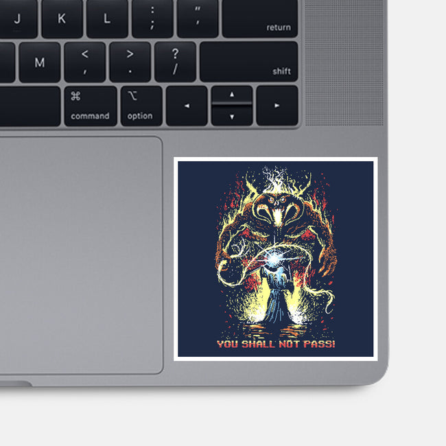 Pixel Balrog-None-Glossy-Sticker-zascanauta