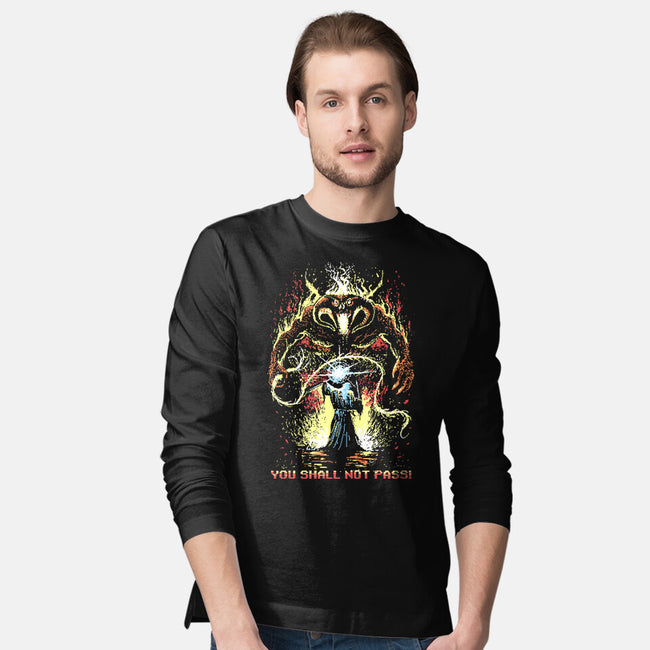 Pixel Balrog-Mens-Long Sleeved-Tee-zascanauta