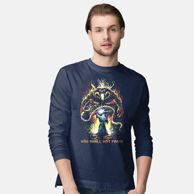 Pixel Balrog-Mens-Long Sleeved-Tee-zascanauta