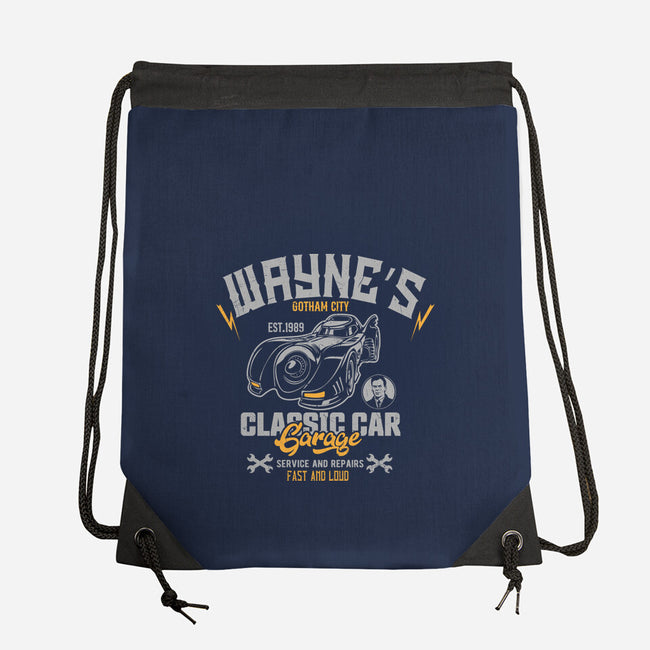 Wayn's Garage-None-Drawstring-Bag-CarloJ1956