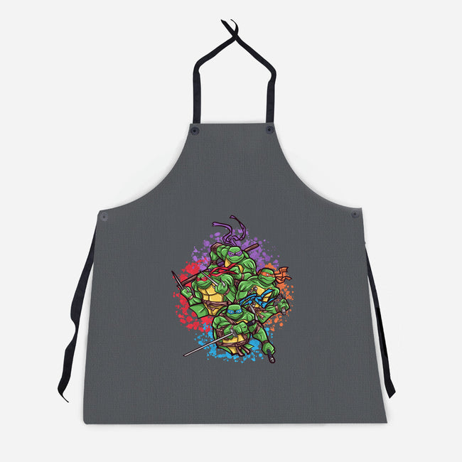 Turtle Brothers-Unisex-Kitchen-Apron-nickzzarto