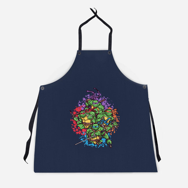 Turtle Brothers-Unisex-Kitchen-Apron-nickzzarto