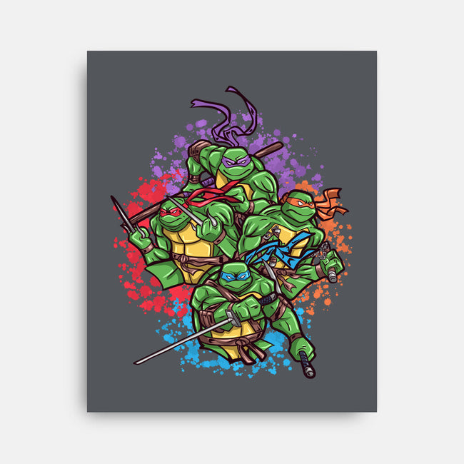 Turtle Brothers-None-Stretched-Canvas-nickzzarto
