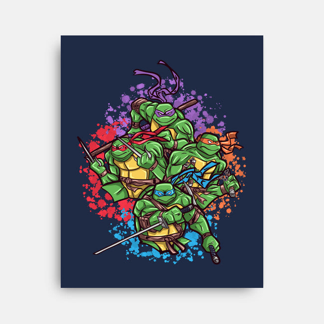 Turtle Brothers-None-Stretched-Canvas-nickzzarto