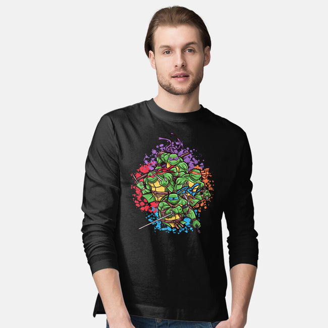 Turtle Brothers-Mens-Long Sleeved-Tee-nickzzarto