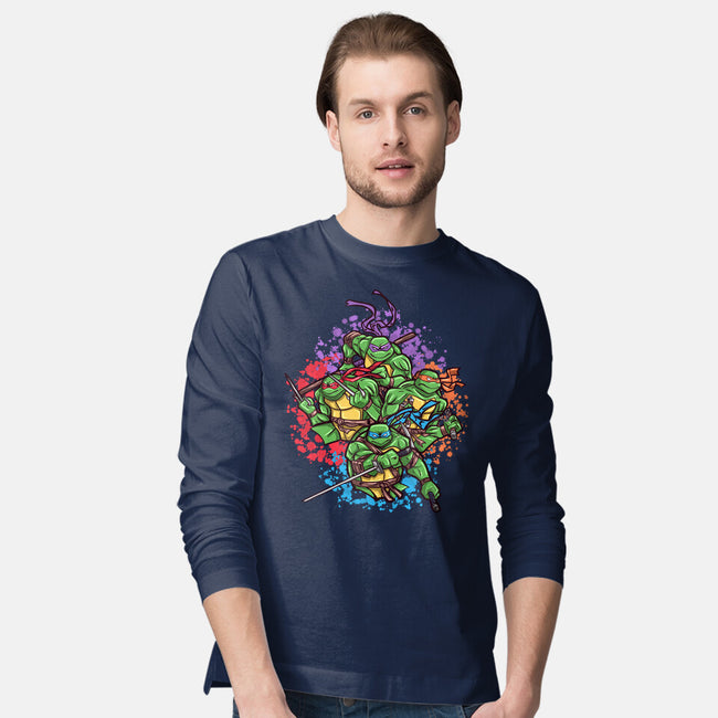 Turtle Brothers-Mens-Long Sleeved-Tee-nickzzarto