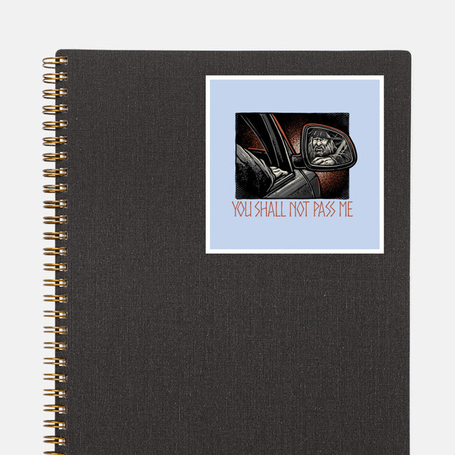 Shall Not Pass The Wizard-None-Glossy-Sticker-glitchygorilla