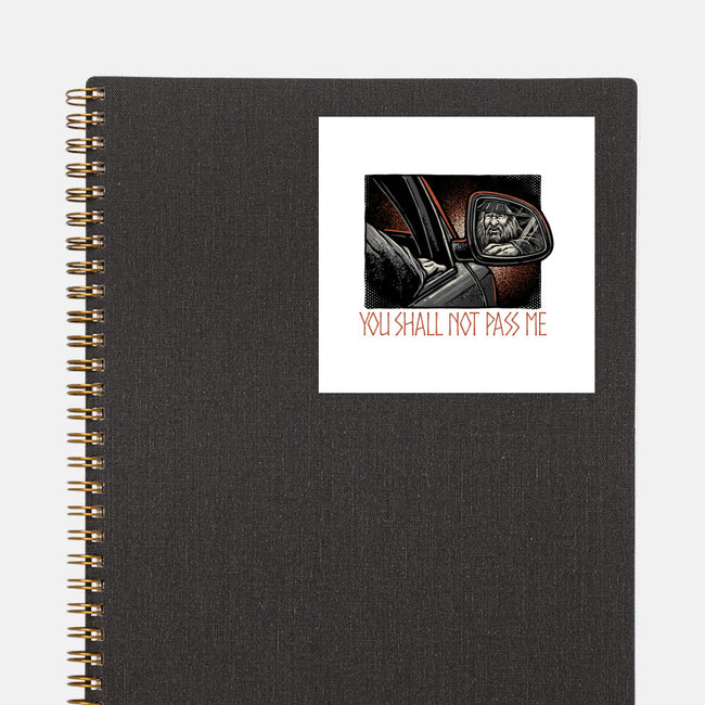 Shall Not Pass The Wizard-None-Glossy-Sticker-glitchygorilla