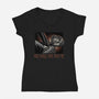 Shall Not Pass The Wizard-Womens-V-Neck-Tee-glitchygorilla