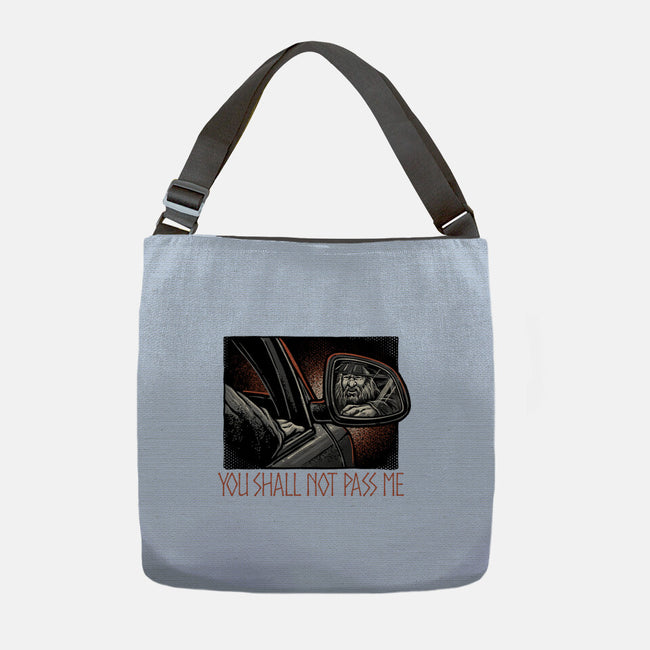 Shall Not Pass The Wizard-None-Adjustable Tote-Bag-glitchygorilla