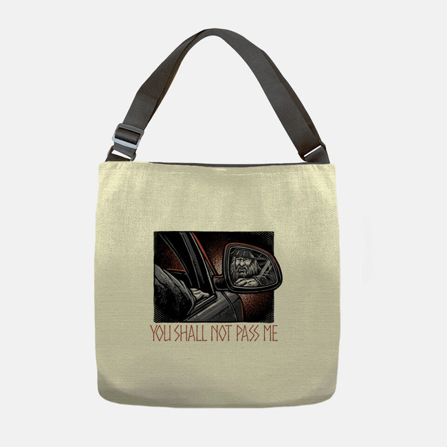 Shall Not Pass The Wizard-None-Adjustable Tote-Bag-glitchygorilla