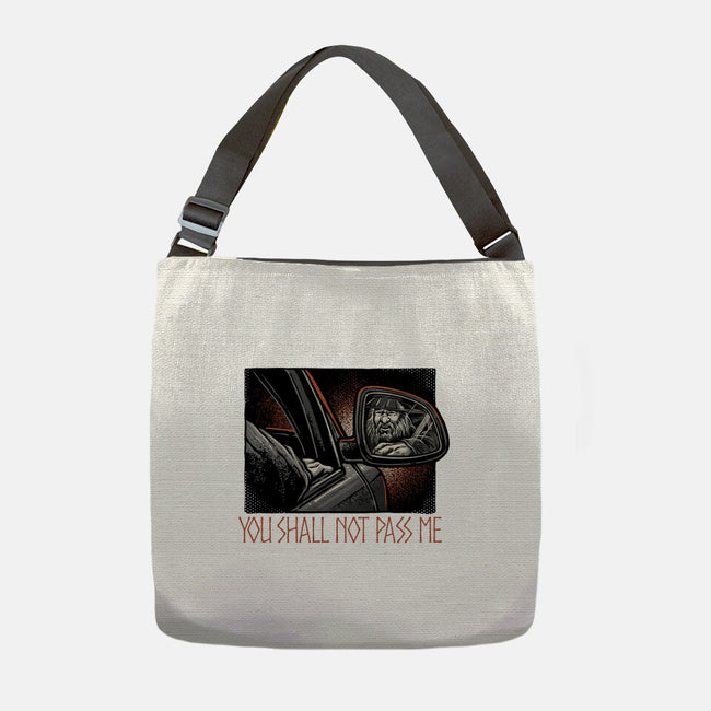 Shall Not Pass The Wizard-None-Adjustable Tote-Bag-glitchygorilla