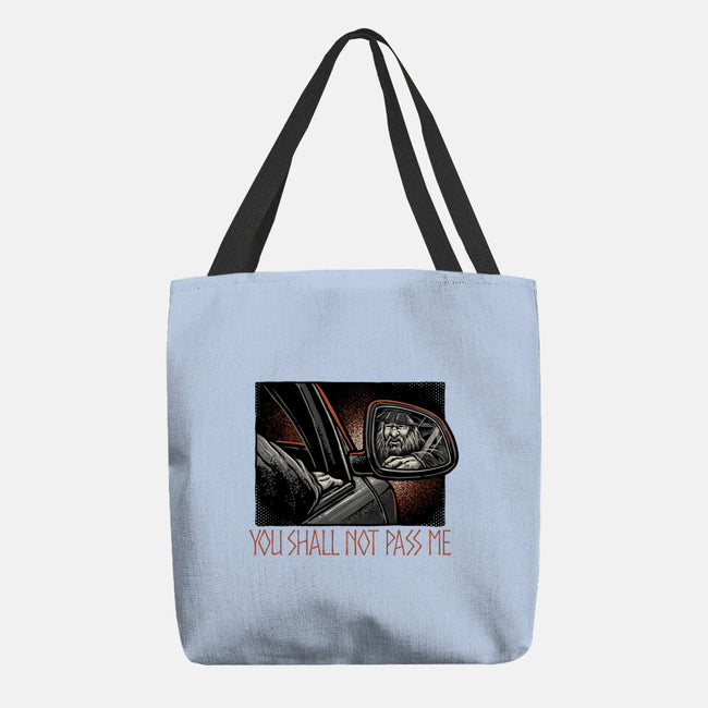 Shall Not Pass The Wizard-None-Basic Tote-Bag-glitchygorilla