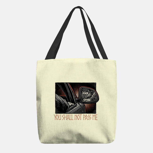 Shall Not Pass The Wizard-None-Basic Tote-Bag-glitchygorilla