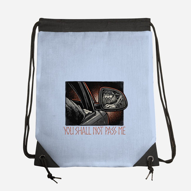 Shall Not Pass The Wizard-None-Drawstring-Bag-glitchygorilla