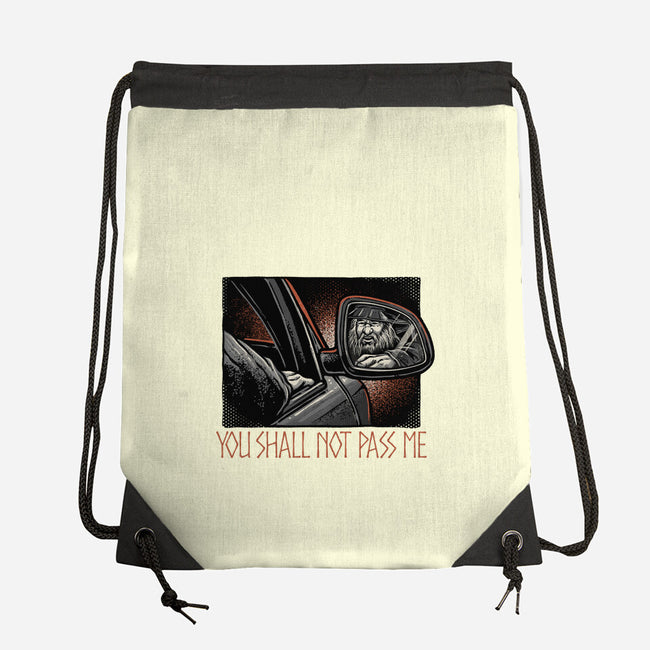 Shall Not Pass The Wizard-None-Drawstring-Bag-glitchygorilla