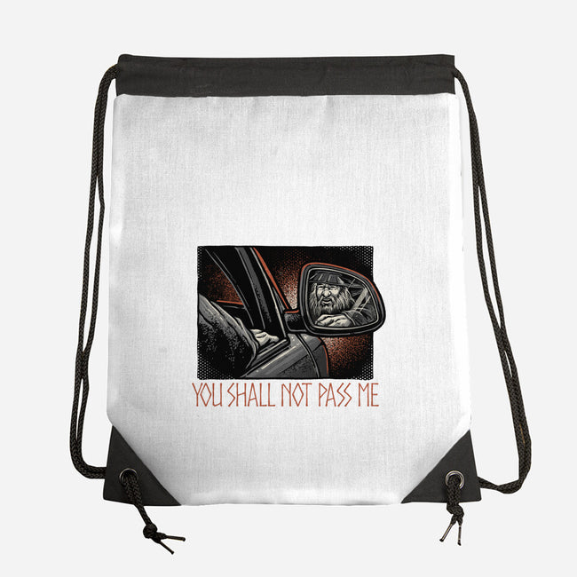 Shall Not Pass The Wizard-None-Drawstring-Bag-glitchygorilla