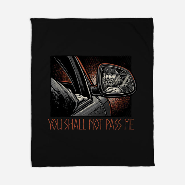 Shall Not Pass The Wizard-None-Fleece-Blanket-glitchygorilla