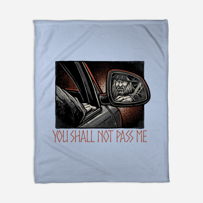 Shall Not Pass The Wizard-None-Fleece-Blanket-glitchygorilla