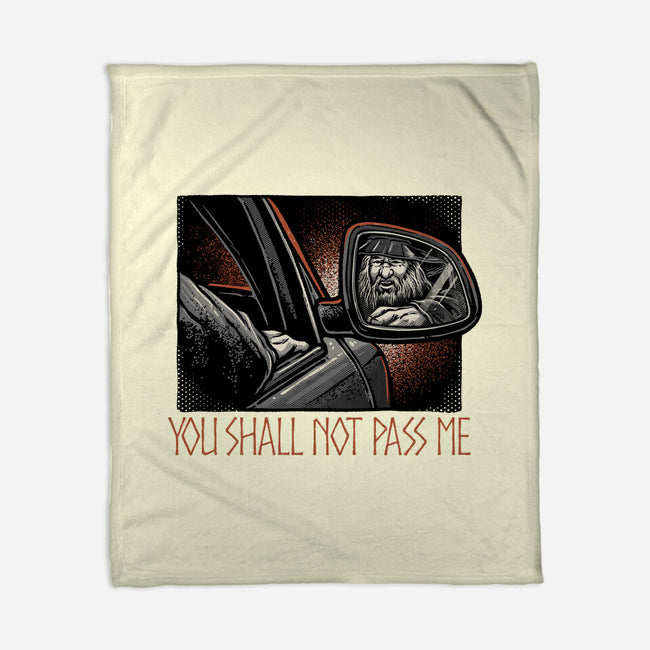 Shall Not Pass The Wizard-None-Fleece-Blanket-glitchygorilla