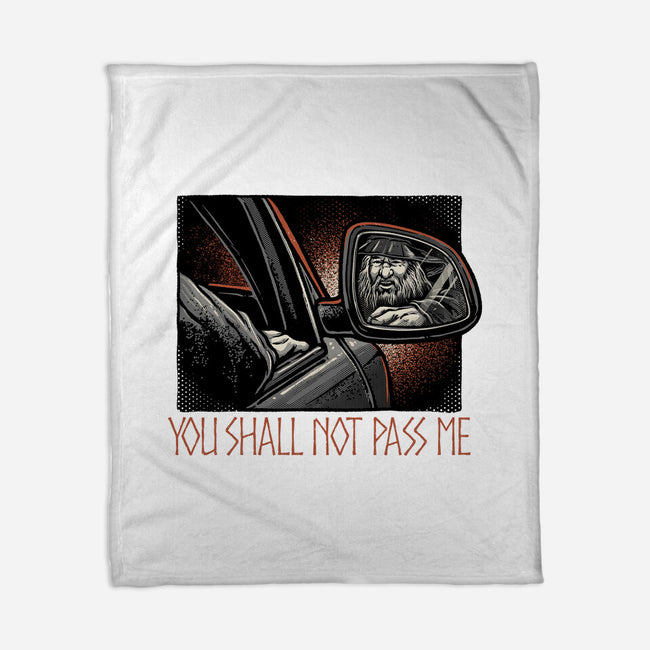 Shall Not Pass The Wizard-None-Fleece-Blanket-glitchygorilla