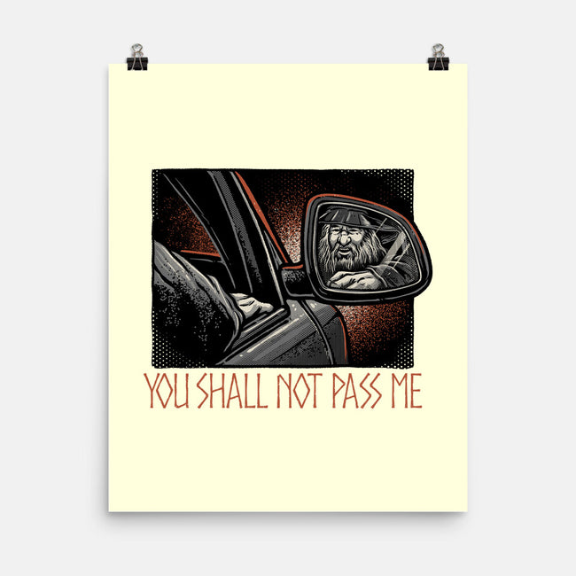 Shall Not Pass The Wizard-None-Matte-Poster-glitchygorilla
