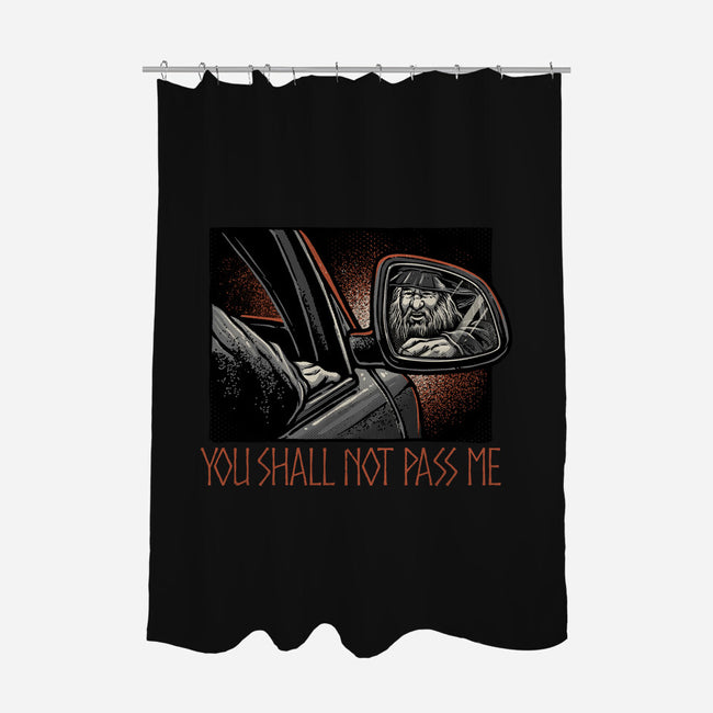Shall Not Pass The Wizard-None-Polyester-Shower Curtain-glitchygorilla