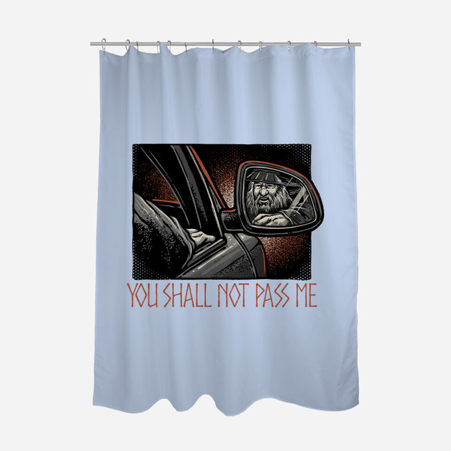 Shall Not Pass The Wizard-None-Polyester-Shower Curtain-glitchygorilla