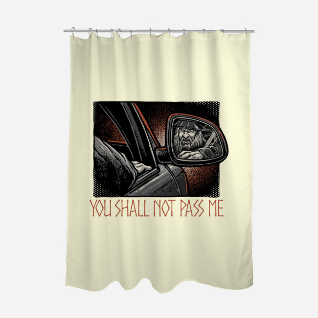 Shall Not Pass The Wizard-None-Polyester-Shower Curtain-glitchygorilla