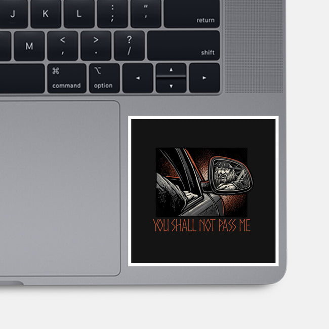 Shall Not Pass The Wizard-None-Glossy-Sticker-glitchygorilla