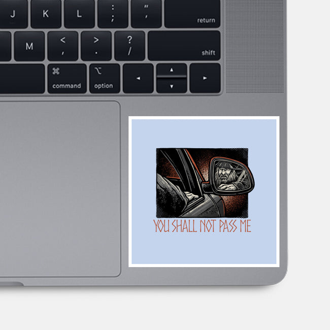 Shall Not Pass The Wizard-None-Glossy-Sticker-glitchygorilla