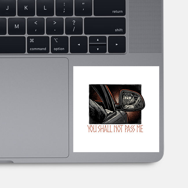 Shall Not Pass The Wizard-None-Glossy-Sticker-glitchygorilla