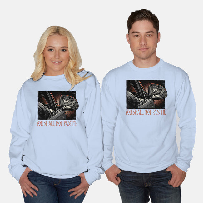 Shall Not Pass The Wizard-Unisex-Crew Neck-Sweatshirt-glitchygorilla