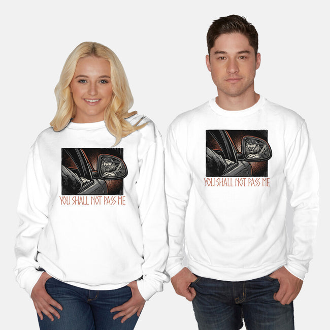 Shall Not Pass The Wizard-Unisex-Crew Neck-Sweatshirt-glitchygorilla