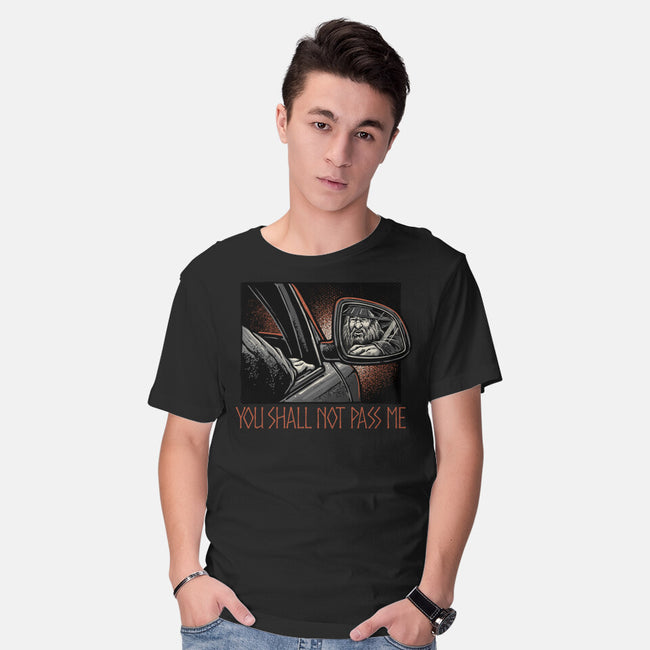 Shall Not Pass The Wizard-Mens-Basic-Tee-glitchygorilla