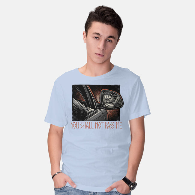 Shall Not Pass The Wizard-Mens-Basic-Tee-glitchygorilla