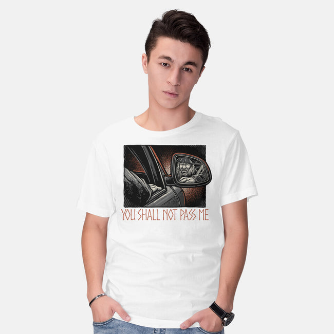 Shall Not Pass The Wizard-Mens-Basic-Tee-glitchygorilla