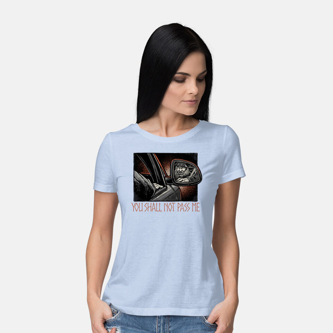 Shall Not Pass The Wizard-Womens-Basic-Tee-glitchygorilla