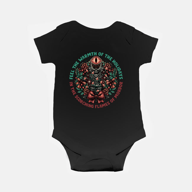 Warmth Of The Holidays-Baby-Basic-Onesie-glitchygorilla