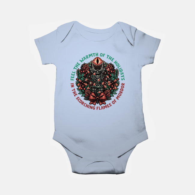 Warmth Of The Holidays-Baby-Basic-Onesie-glitchygorilla
